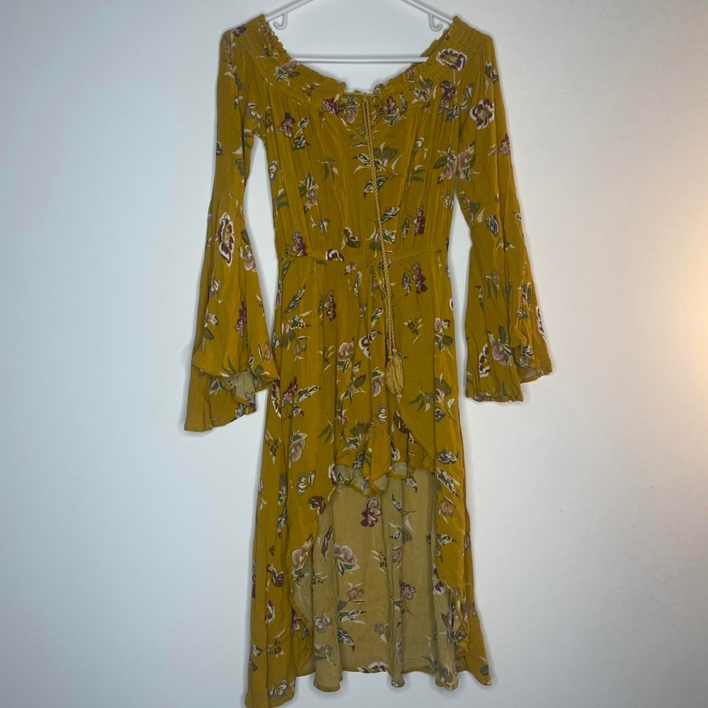 Floral Off-Shoulder Romper with Skirt